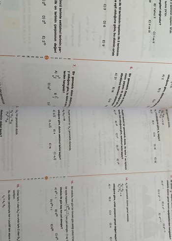 AYT Matematik Soru Bankası - 2. Oturum - Görsel 4