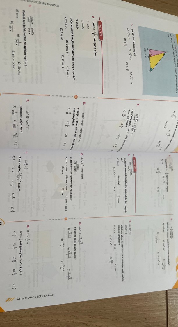 AYT Matematik Soru Bankası - 2. Oturum - Görsel 2