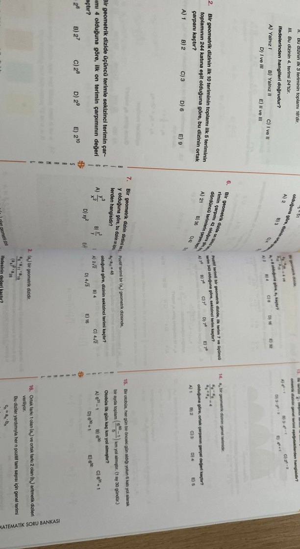 AYT Matematik Soru Bankası - 2. Oturum - Görsel 4