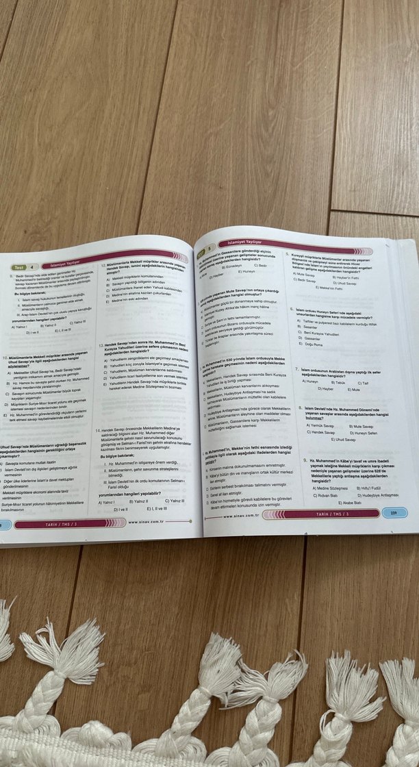 Sınav yayınları YKS TMS Soru Bankası Modülü 03 - Görsel 4
