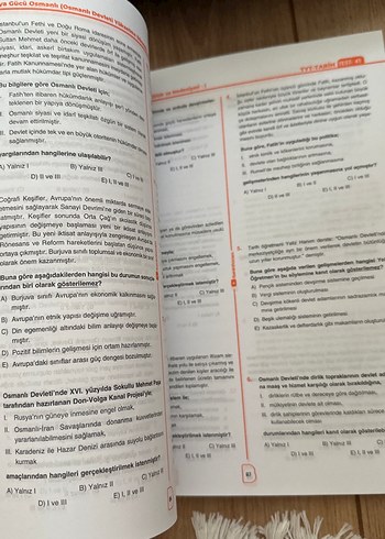 TYT Tarih Soru Bankası Sadettin Akyayla - Görsel 3