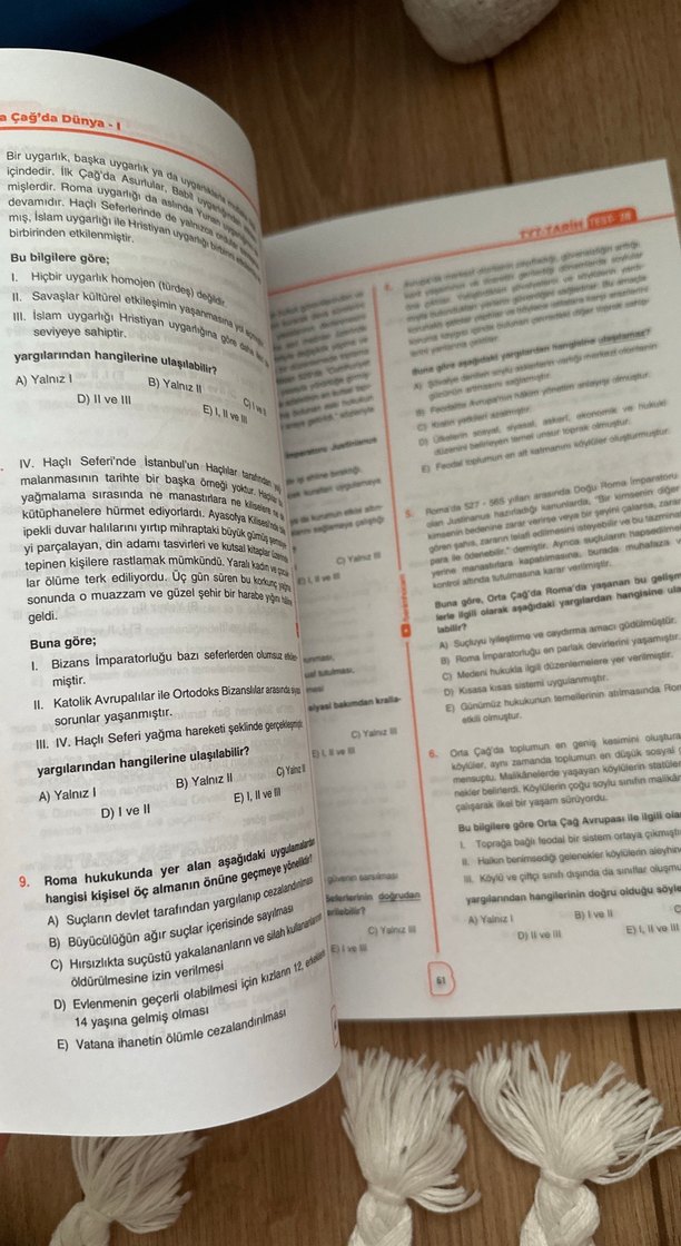TYT Tarih Soru Bankası Sadettin Akyayla - Görsel 4