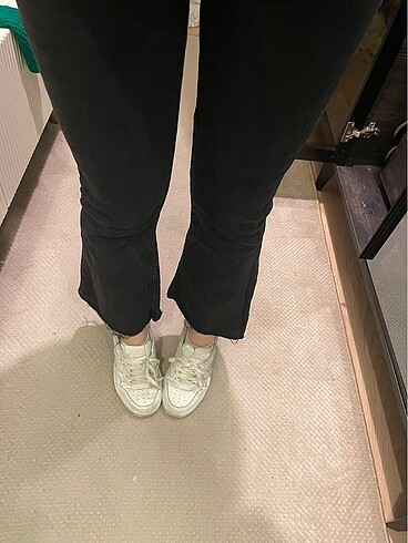 Trendyol & Milla Füme likralı Flare Jean