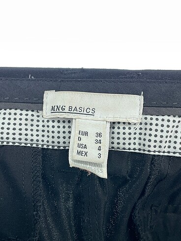36 Beden siyah Renk Mango Kumaş Pantolon %70 İndirimli.