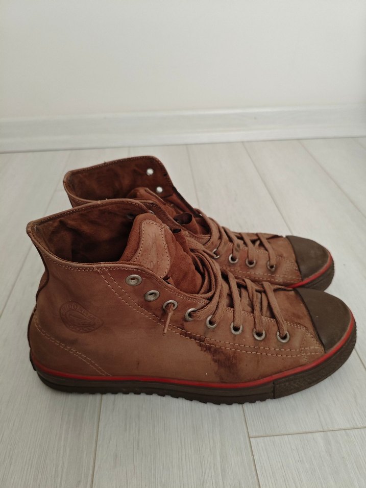 kahverengi süet erkek bot - Görsel 2