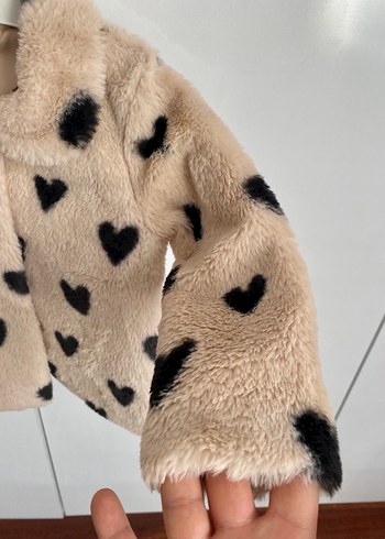 Kız çocuk Kürklü Mont - Görsel 3