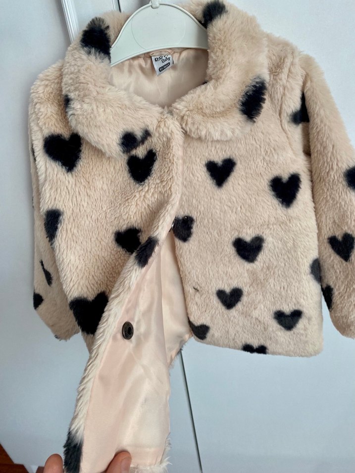 Kız çocuk Kürklü Mont - Görsel 5