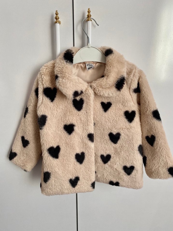 Kız çocuk Kürklü Mont - Görsel 4