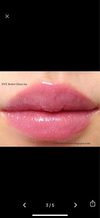 Beden Nyx Buttergloss Vanilla Cream Pie BLG09