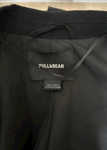 Pull and Bear Siyah Kadın Blazer Ceket