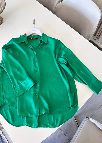 Zara Saten Gömlek - Görsel 10