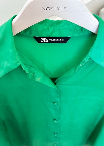 Zara Saten Gömlek - Görsel 9