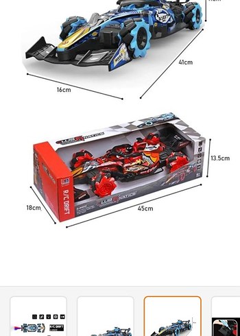 Mavi Uzaktan Kumandalı Yarış Arabası 2.4GHz - Görsel 3
