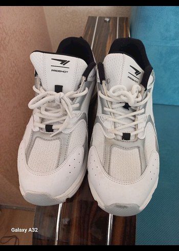 Beyaz Bağcıklı erkek Spor Ayakkabı - Görsel 2