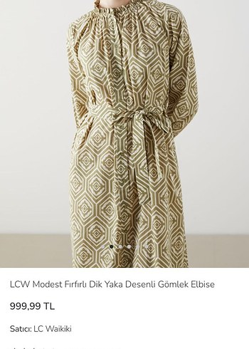 LCW Modest Yeşil Fırfırlı Uzun Elbise Bi iki defa tek giyildi - Görsel 3