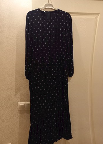 Siyah Uzun Kollu Siyah Uzun Elbise - Görsel 4