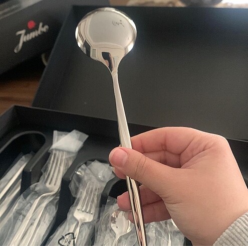 Beden gri Renk Jumbo çatal kaşık bıçak takımı