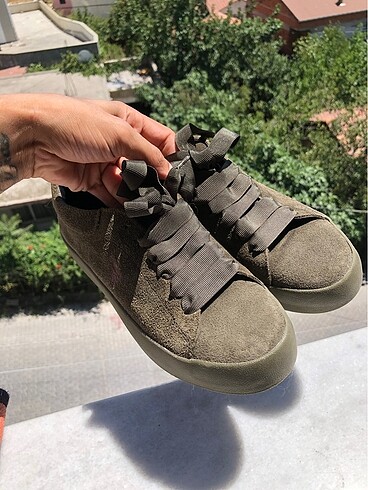 Haki renk sneaker Polo marka
