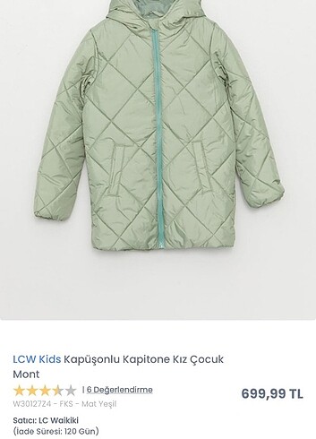 LC Waikiki LC waikiki kız çocuk mont
