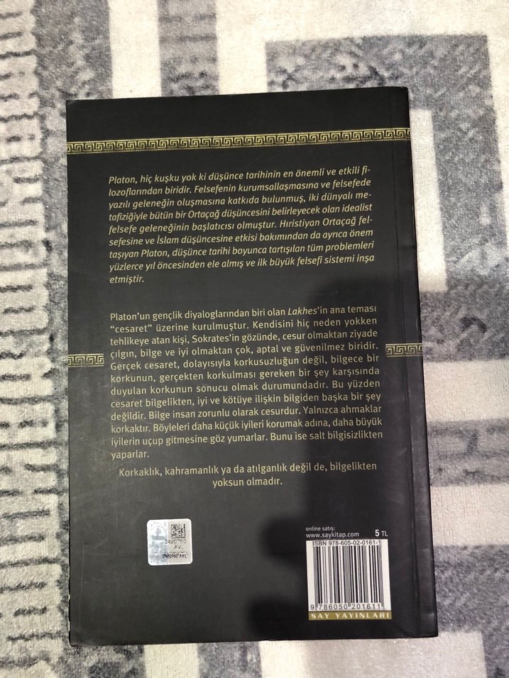 Platon - Lakhês Eski Yunanca Kitap - Görsel 2