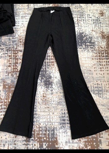 Siyah çocuk zara Çan Paça Pantolon - Görsel 2