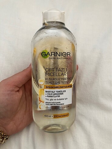 Garnier su bazlı makyaj temizleme