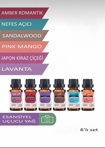 Hava Nemlendirici Kokusu 6 lı Set