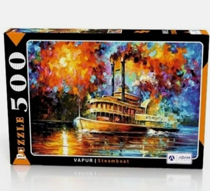 500 Parça Renkli Vapur Puzzle - Görsel 2