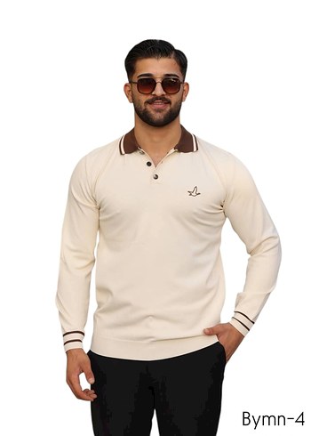 Bej Pamuklu Erkek Sweatshirt