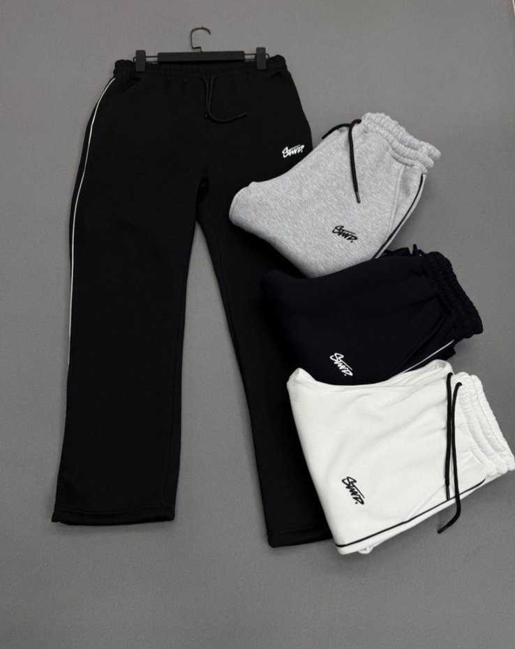 Siyah Fermuarlı Midi  Eşofman Altı - Görsel 2