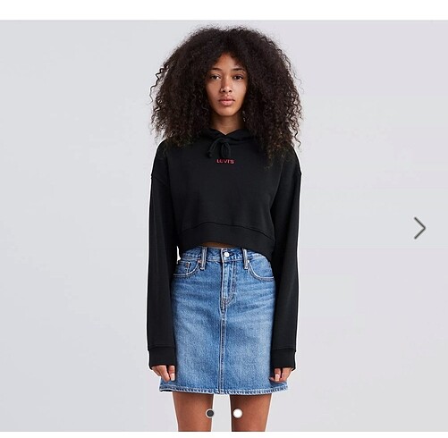 Levis baby cropped hoodie