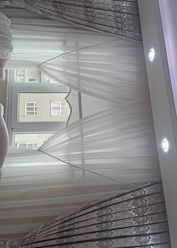 Modern Klasik Beyaz Tül Perde - Görsel 3