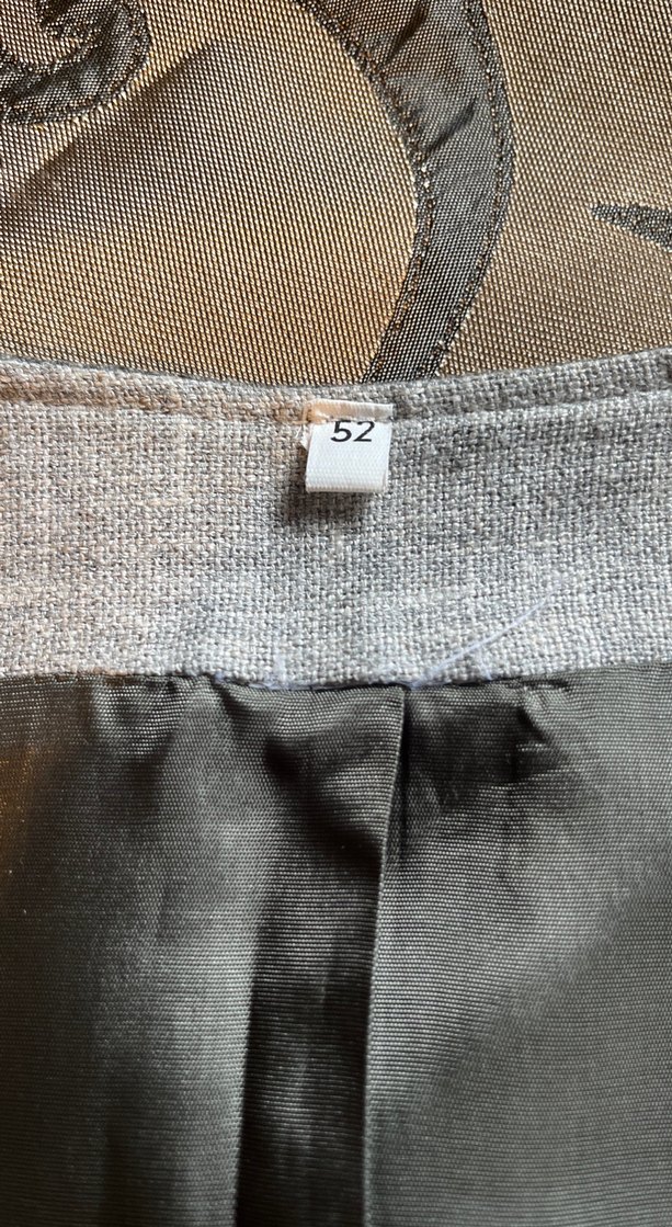 Gri Keten Düğmeli Erkek Yelek - Görsel 3