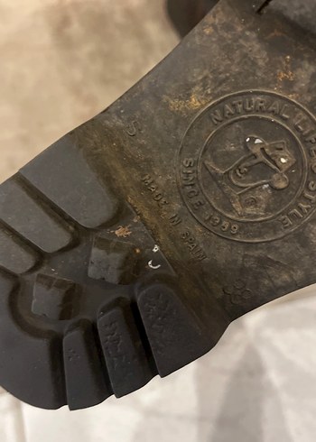 Kahverengi Deri kadın Bot ispanya malı yüzde yüz deri - Görsel 6