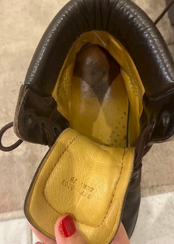 Kahverengi Deri kadın Bot ispanya malı yüzde yüz deri - Görsel 3