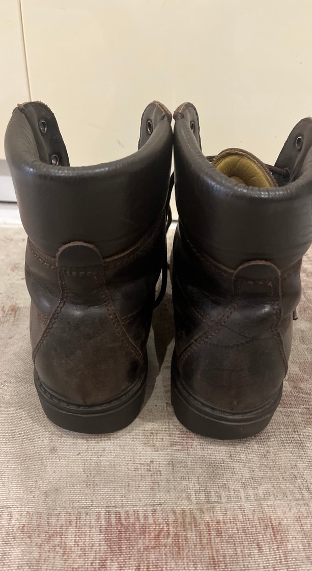 Kahverengi Deri kadın Bot ispanya malı yüzde yüz deri - Görsel 4