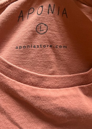 Pembe  gül kurusu Baskılı Kısa Kollu 2 tane tişört, L ve S - Görsel 4