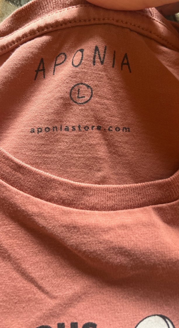 Pembe  gül kurusu Baskılı Kısa Kollu 2 tane tişört, L ve S - Görsel 4