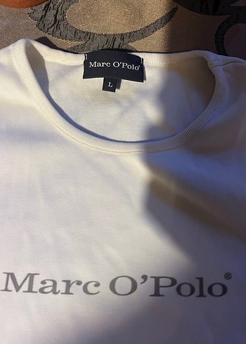 Beyaz kadın Kısa Kollu Pamuklu Tişört marco Polo - Görsel 2