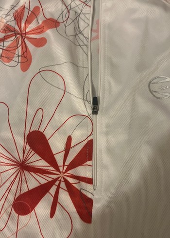 Kadın Beyaz Kısa Kollu Baskılı Spor Tişört - Görsel 5