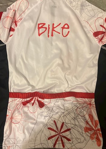 Kadın Beyaz Kısa Kollu Baskılı Spor Tişört - Görsel 8