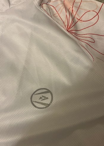 Kadın Beyaz Kısa Kollu Baskılı Spor Tişört - Görsel 7