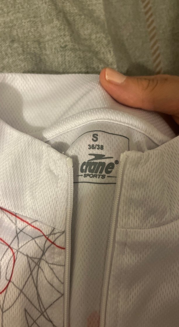 Kadın Beyaz Kısa Kollu Baskılı Spor Tişört - Görsel 3