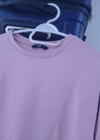 LC Waikiki Pembe Uzun Kollu Salaş Kadın Sweatshirt