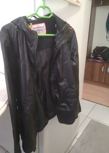 Siyah Parlak Kadın Midi Ceket - Görsel 2