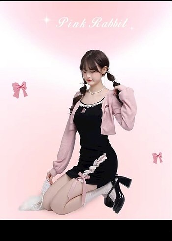 Dantel Detaylı Straplez Mini Siyah Elbise - Görsel 4