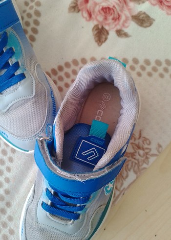 Gri Mavi Erkek Çocuk Bağcıklı voleybol ayakkabısı - Görsel 3