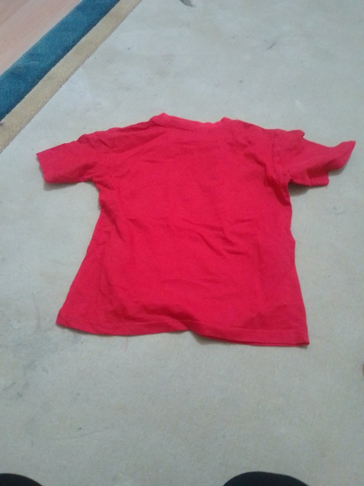 Kısa Kollu Kırmızı kız çocuk Tişört - Görsel 3
