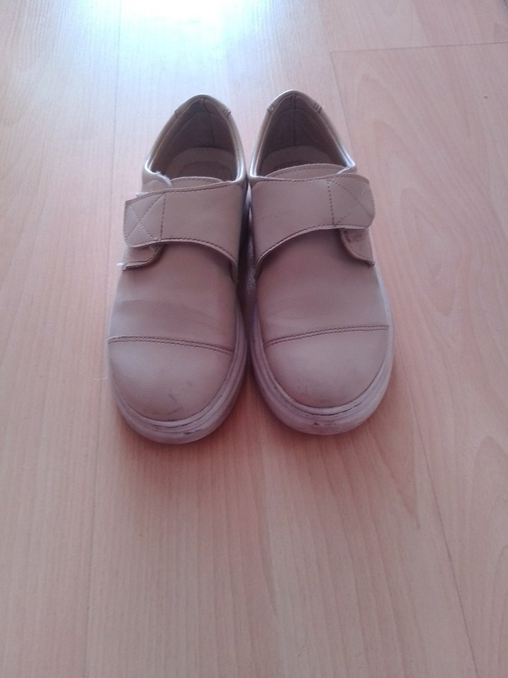 Bej Erkek Çocuk Cırtlı Özel Ayakkabı - Görsel 3