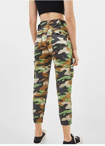 xs Beden haki Renk Bershka Cargo Pantolon 